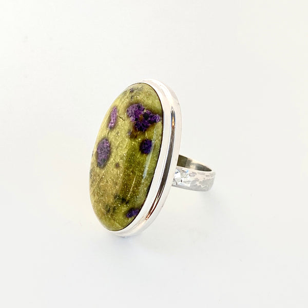 Stichtite + Serpentine Ring-Tasmanian Jewellery and gemstones-Rare and Beautiful