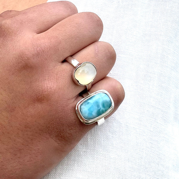 Larimar Ring by Rare and Beautiful