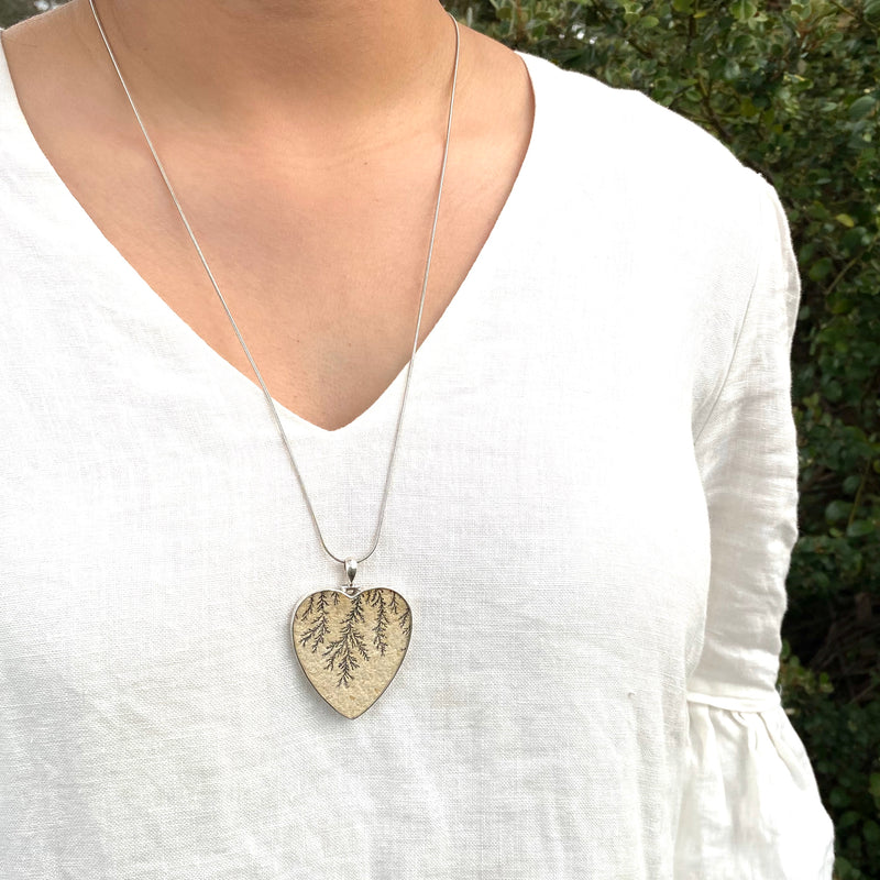Heart Dendrite Pendant-Tasmanian Jewellery and gemstones-Rare and Beautiful