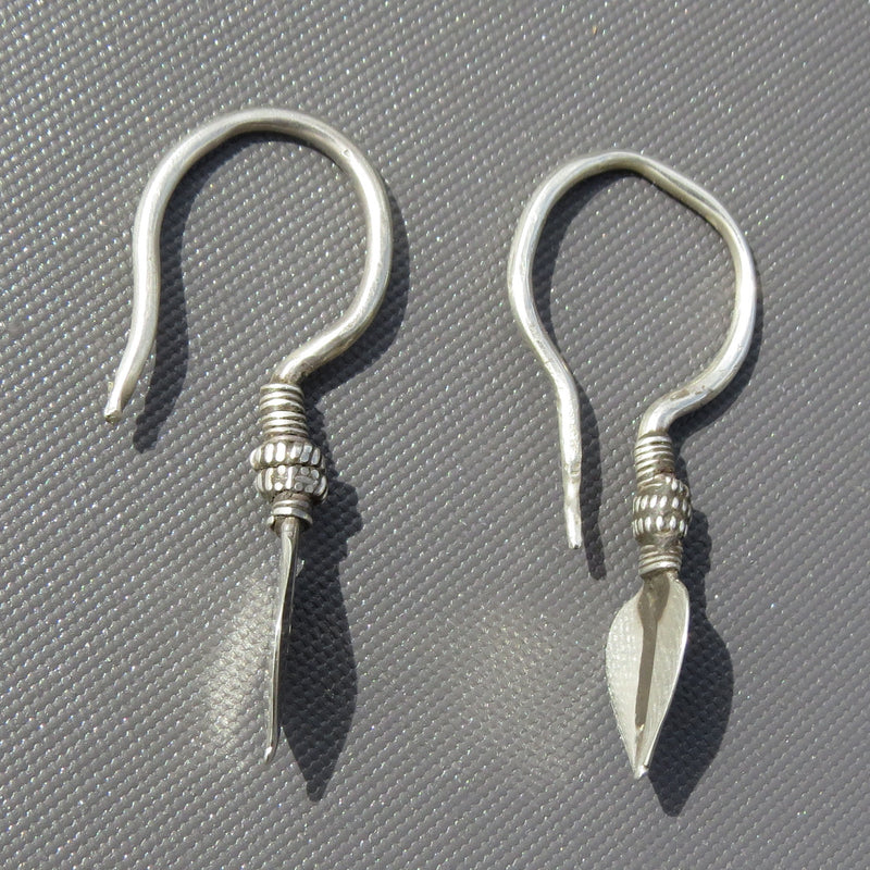 Antique Silver Hmong Earrings