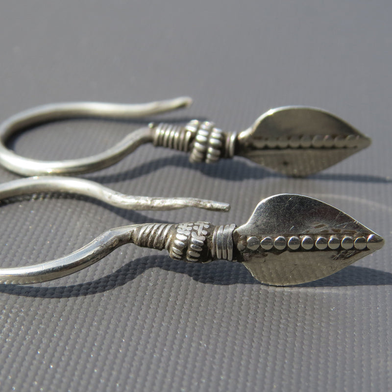 Antique Silver Hmong Earrings