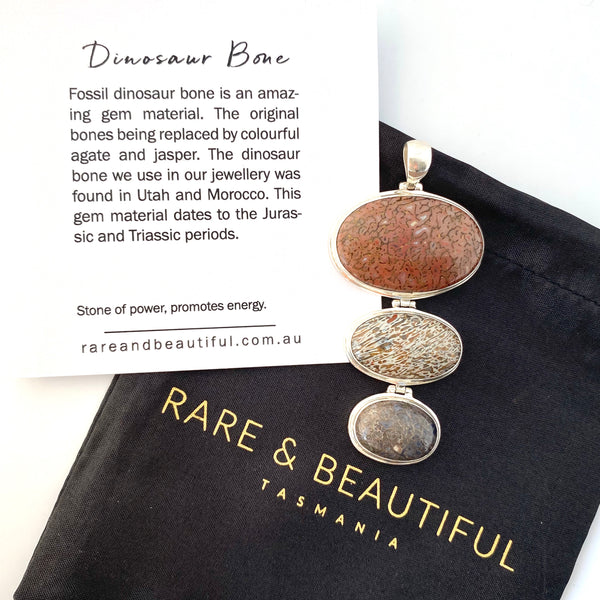 Jewellery by Rare and Beautiful that includes fossils