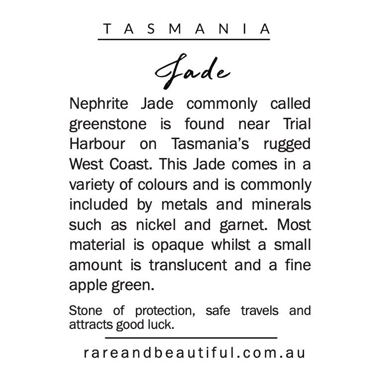Tasmanian Jade Drop Ring-Tasmanian Jewellery and gemstones-Rare and Beautiful