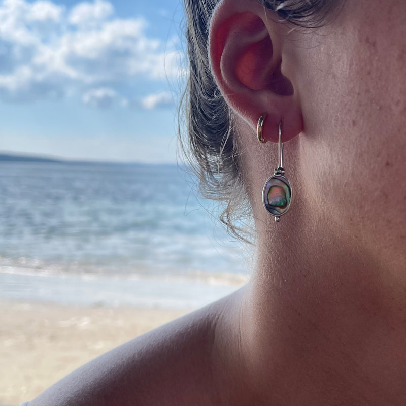 Paua earrings-Tasmanian Jewellery and gemstones-Rare and Beautiful