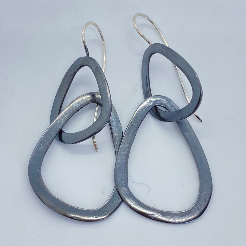 Double loop Earrings-Tasmanian Jewellery and gemstones-Rare and Beautiful