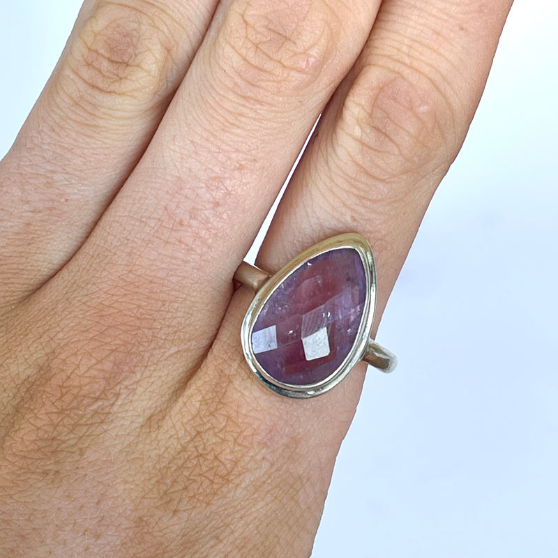 sterling silver purple ring