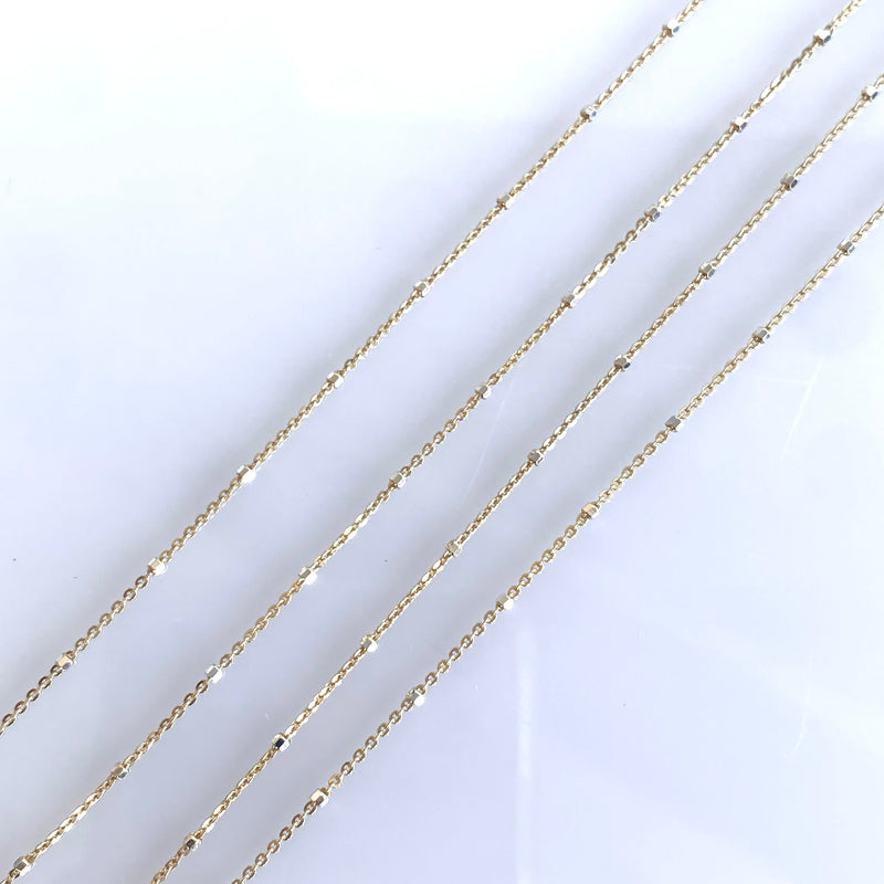 Gold and silver bobble link chain-Tasmanian Jewellery and gemstones-Rare and Beautiful