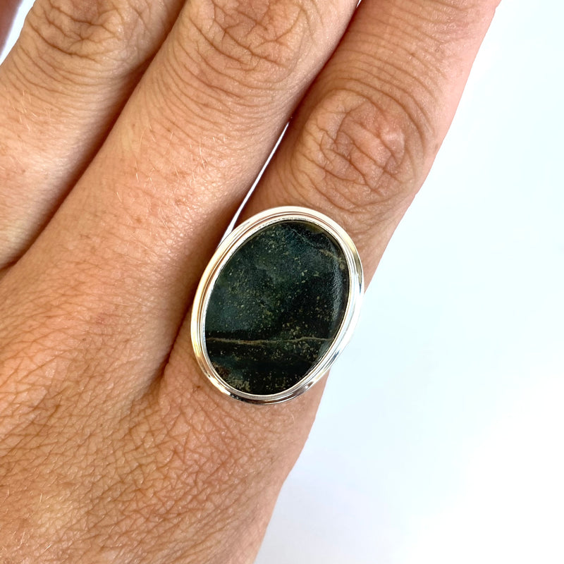 Oval Jade Ring-Tasmanian Jewellery and gemstones-Rare and Beautiful