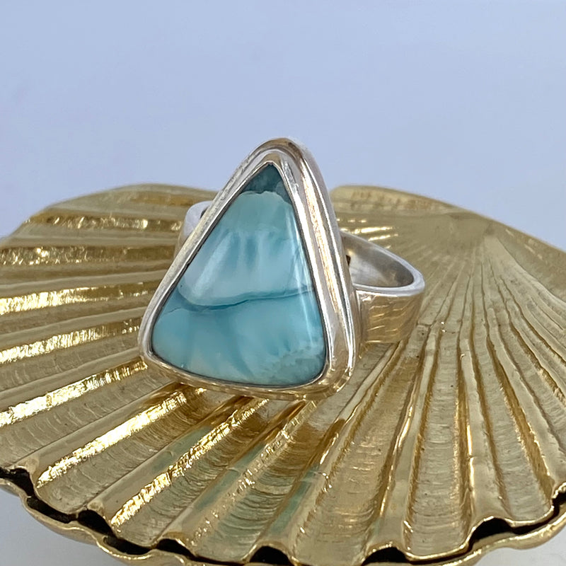 Sweet Larimar Ring-Tasmanian Jewellery and gemstones-Rare and Beautiful