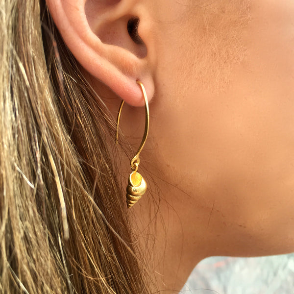 Mariner shell earrings-Tasmanian Jewellery and gemstones-Rare and Beautiful