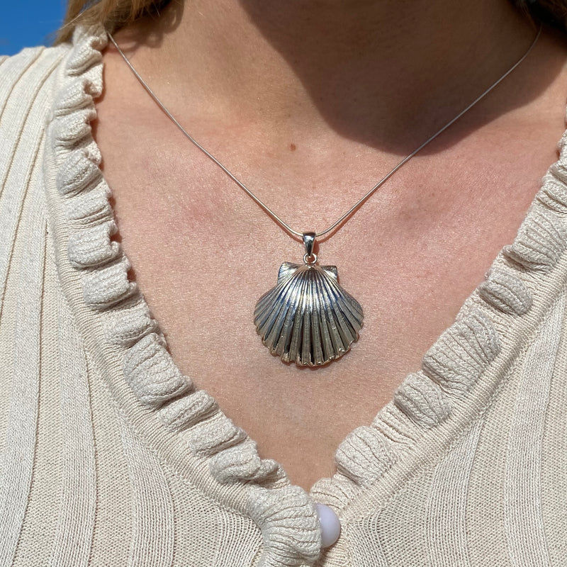 Rounded Scallop pendant-Tasmanian Jewellery and gemstones-Rare and Beautiful