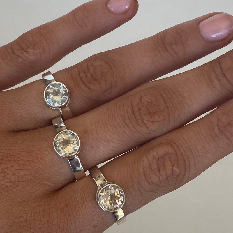 Killiecrankie Diamond Ring set in solid sterling silver