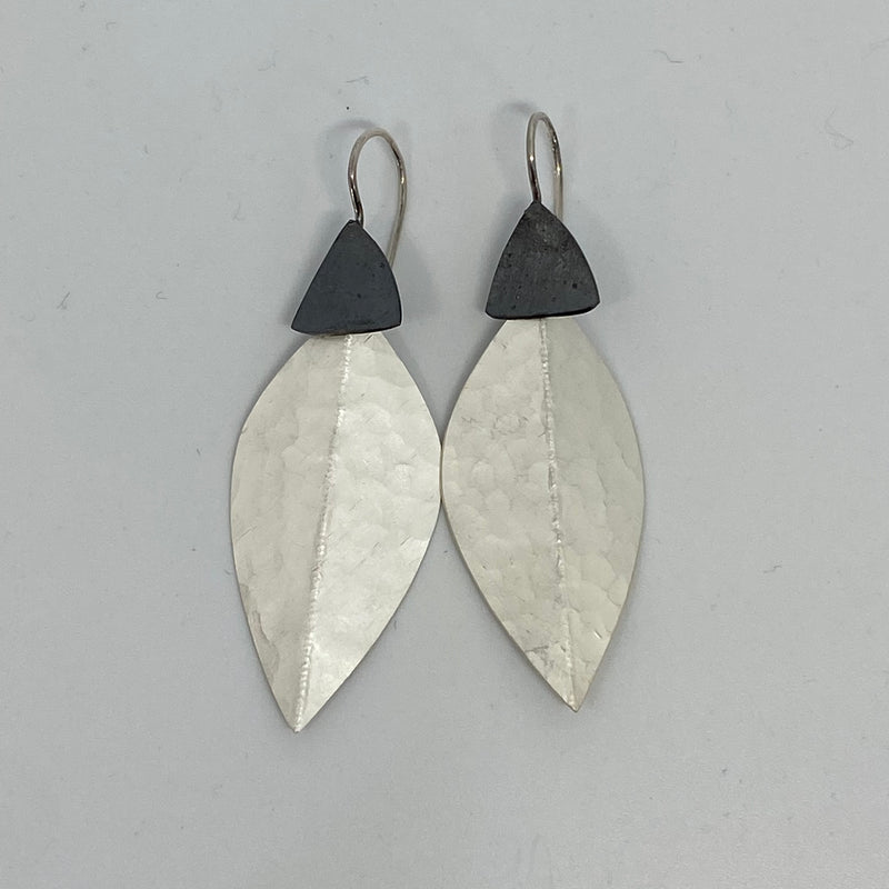 Silver Leaf Earrings-Tasmanian Jewellery and gemstones-Rare and Beautiful