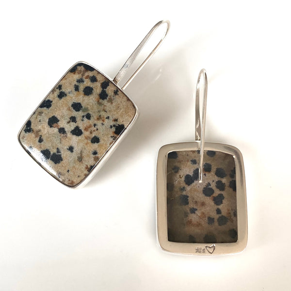 Dalmation jasper deals earrings