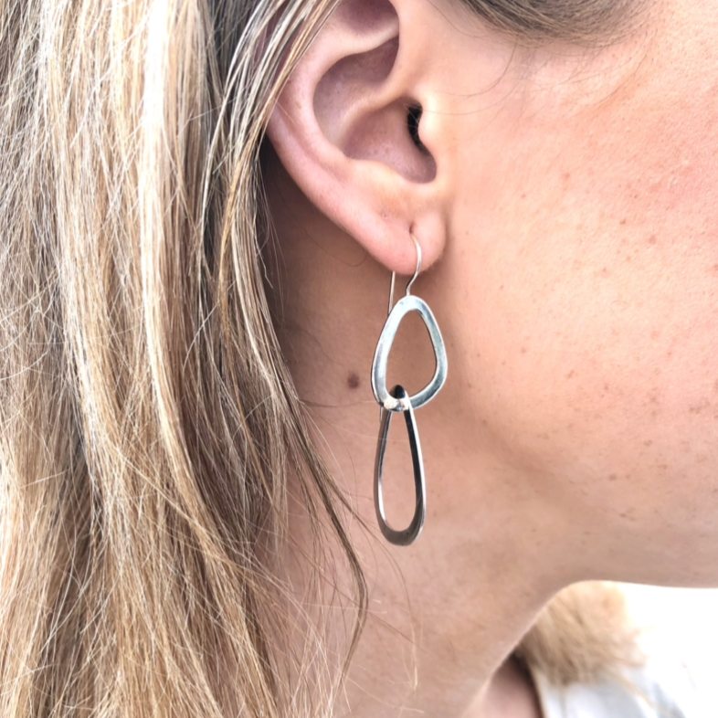 Earloop Earings Double loop Earring – Rare and Beautiful
