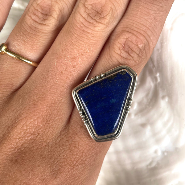 Lapis Lazuli Ring-Tasmanian Jewellery and gemstones-Rare and Beautiful