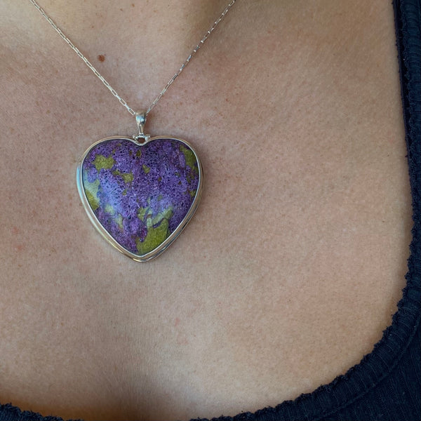 Stichtite + Serpentine Heart-Tasmanian Jewellery and gemstones-Rare and Beautiful