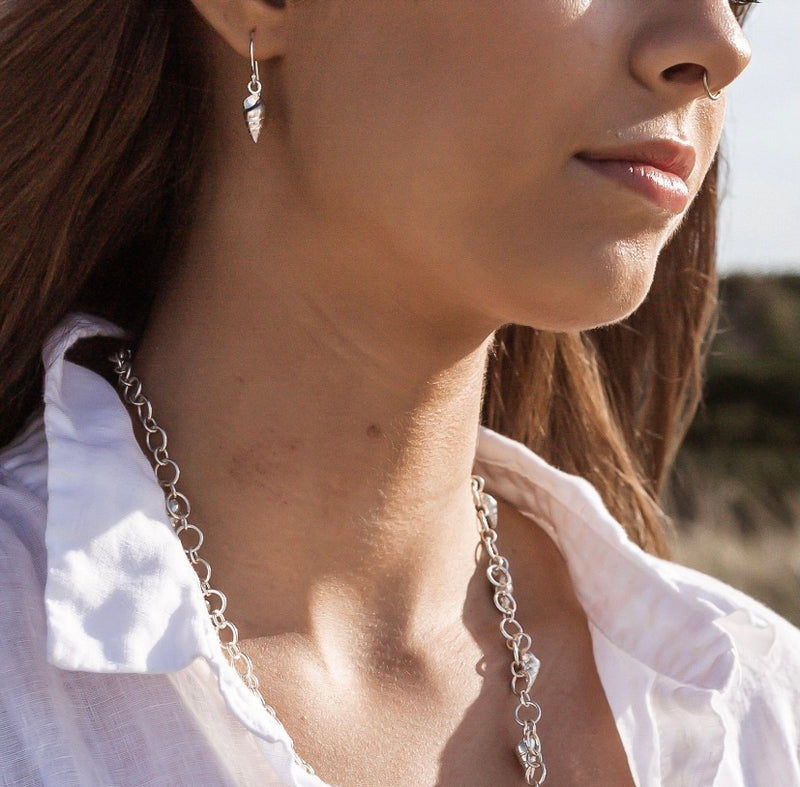 Mairneer shell earrings-Tasmanian Jewellery and gemstones-Rare and Beautiful