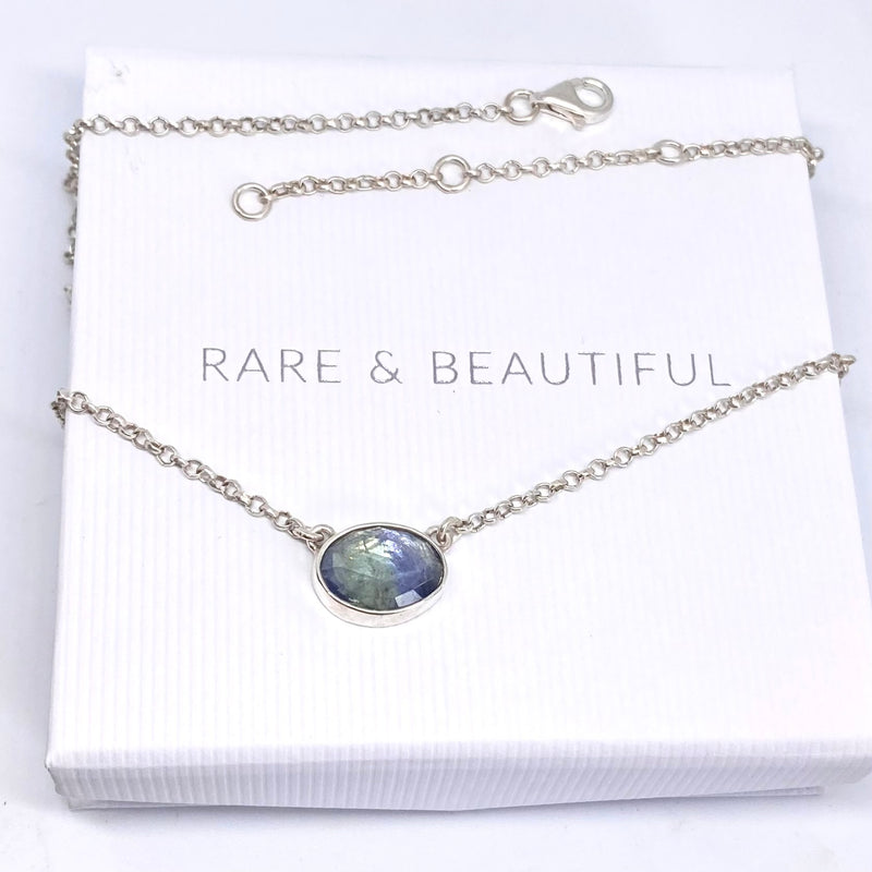Tanzanite Rose Necklace-Tasmanian Jewellery and gemstones-Rare and Beautiful