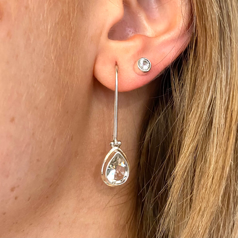 Killiecrankie Pear Drop Earrings-Tasmanian Jewellery and gemstones-Rare and Beautiful