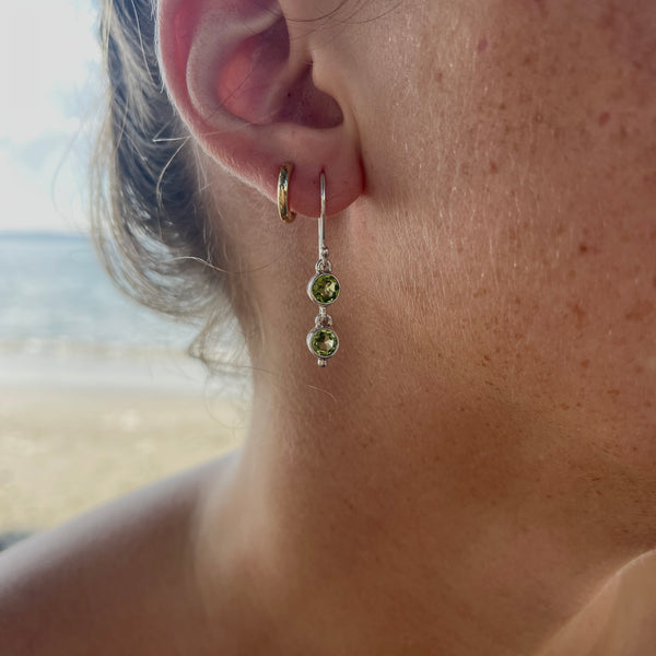 Sweet peridot earrings-Tasmanian Jewellery and gemstones-Rare and Beautiful