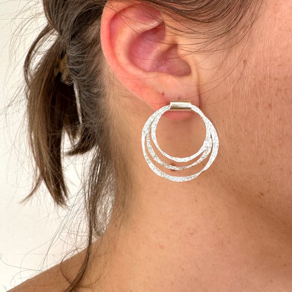 Halo stud earrings-Tasmanian Jewellery and gemstones-Rare and Beautiful