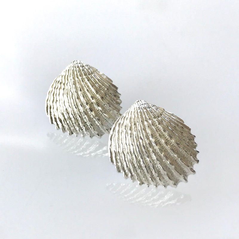 trigona shell stud earrings