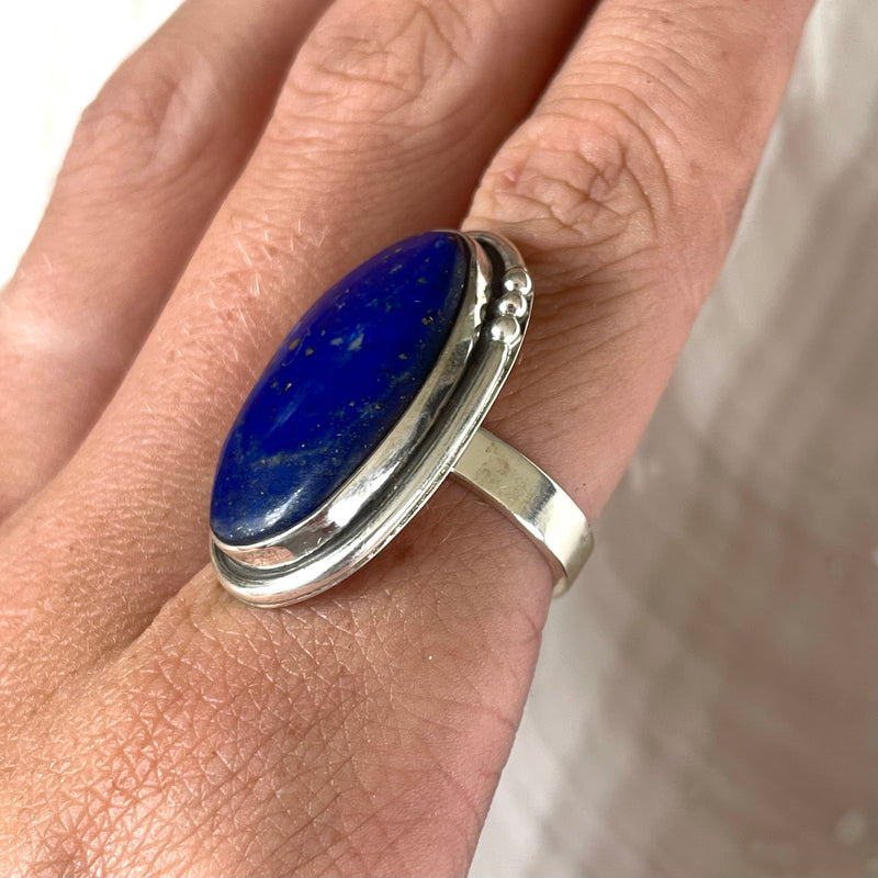 Lapis Lazuli Ring-Tasmanian Jewellery and gemstones-Rare and Beautiful