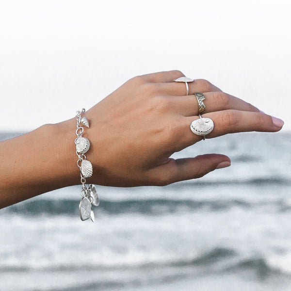 coastal inspired charm bracelet 