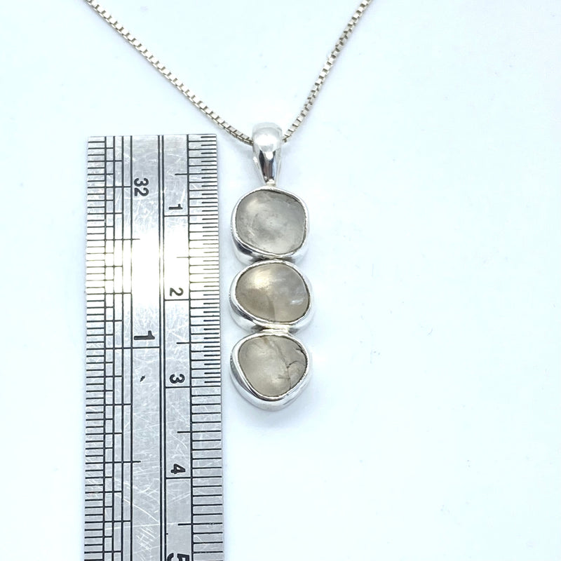 Trio Killiecrankie Pebble Pendant - small-Tasmanian Jewellery and gemstones-Rare and Beautiful