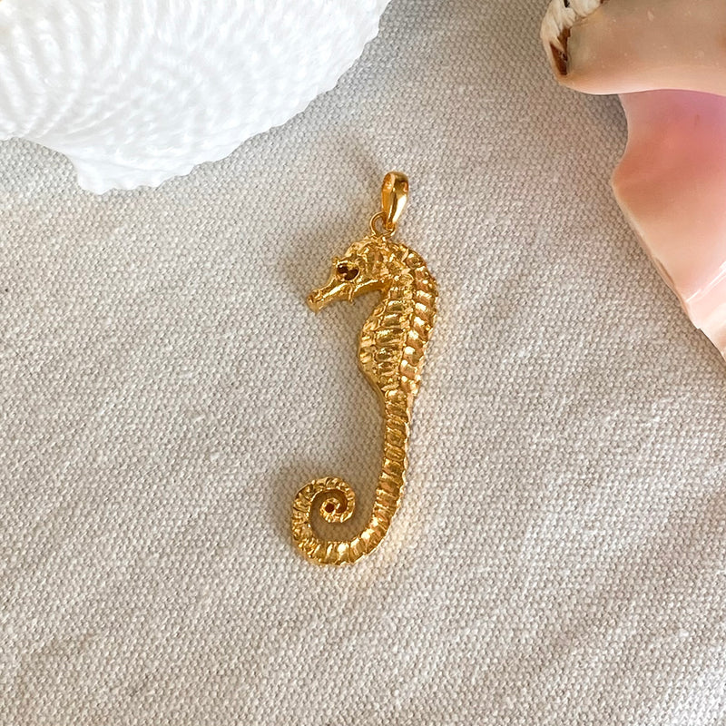 Seahorse Pendant - large-Tasmanian Jewellery and gemstones-Rare and Beautiful